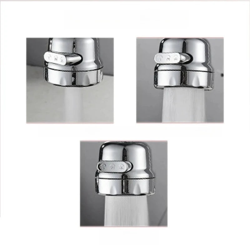 Adjustable 360 Degree Swivel Kitchen Faucet Aerator Water Saving Dual Mode Sprayer Filter Diffuser Connector