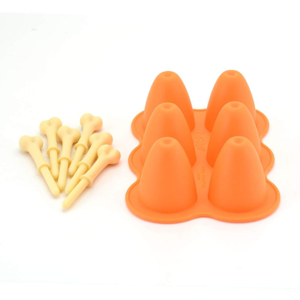 Fried Chicken Leg Silicone Baking Cake Pop Mould Novelty Fun Mold for 6 Cakepops