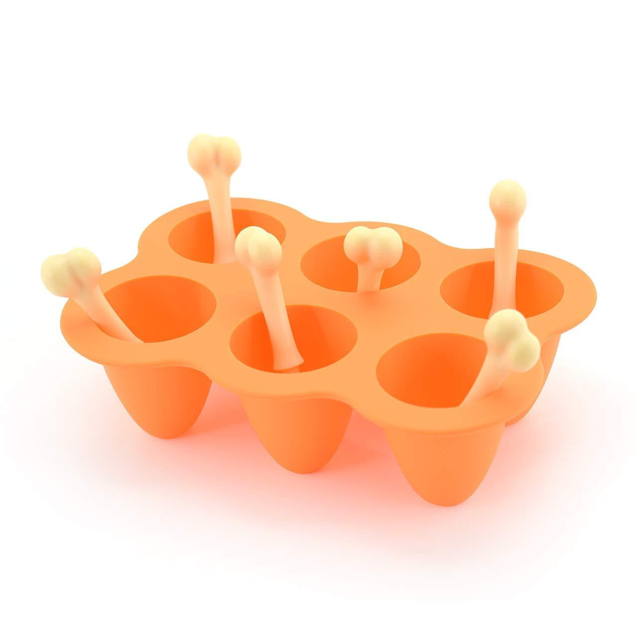 Fried Chicken Leg Silicone Baking Cake Pop Mould Novelty Fun Mold for 6 Cakepops