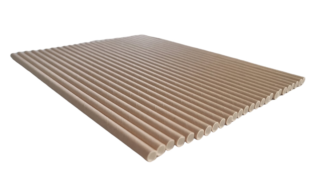 Kraft Paper Drinking Straws Brown Party Wedding Strong Thick Straw Full Size Eco
