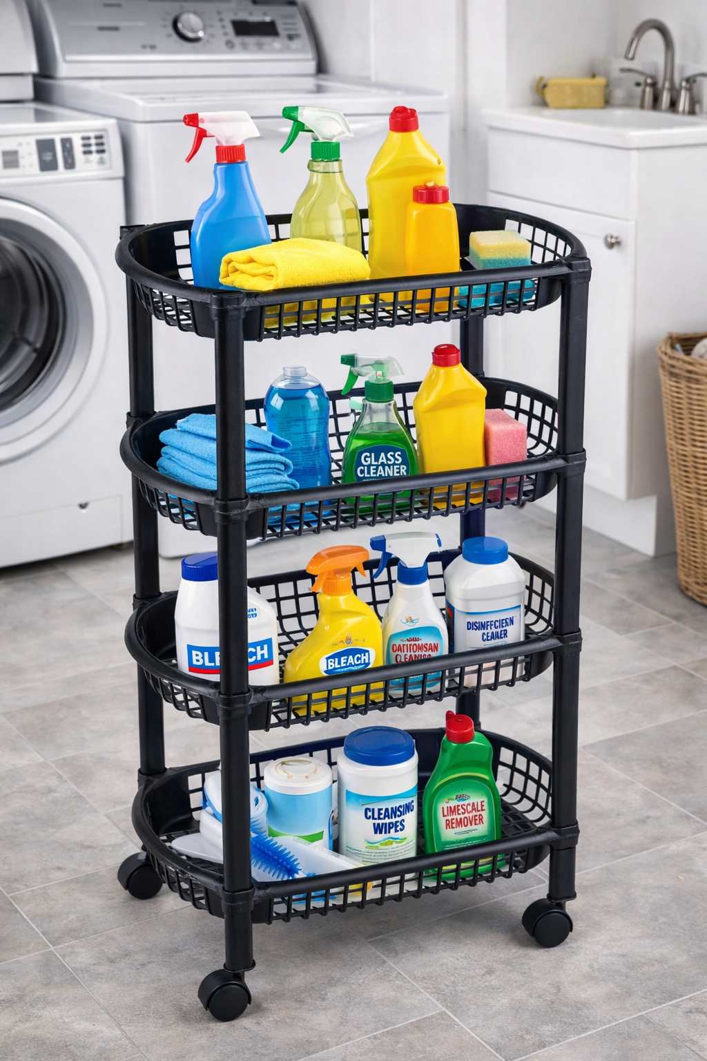 4 Tier Rolling Cart