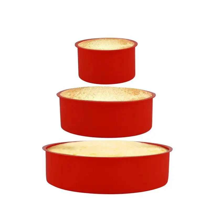 4/6/8Inch Silicone Cake Mold Tray Pans round Baking Mold Kitchen Silicone Nonstick Baking Pans Reusable Cake Pans Bakingt Tools