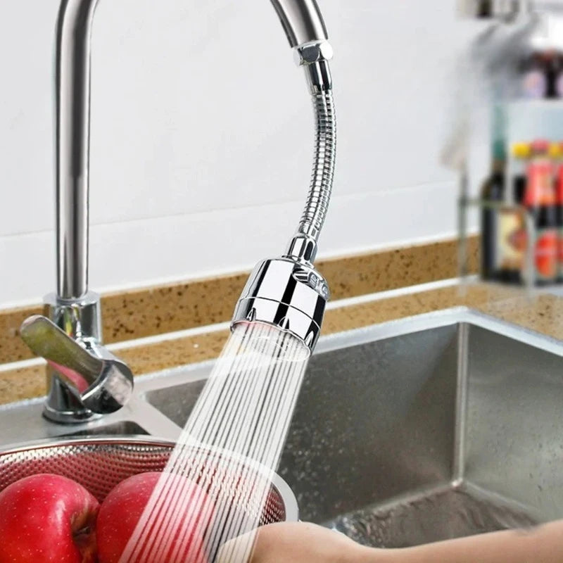 Adjustable 360 Degree Swivel Kitchen Faucet Aerator Water Saving Dual Mode Sprayer Filter Diffuser Connector