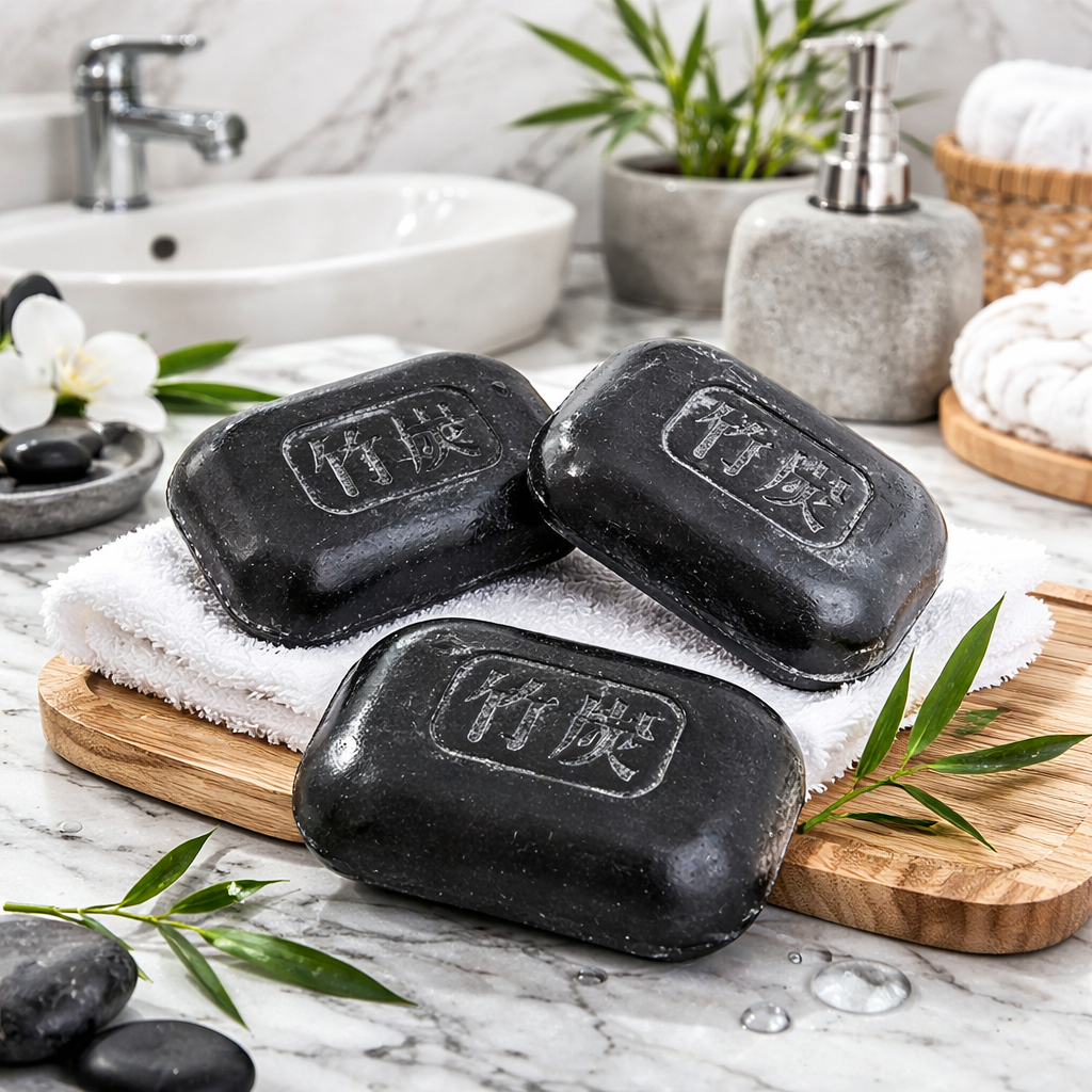 Bamboo Charcoal Soap (set of 3)