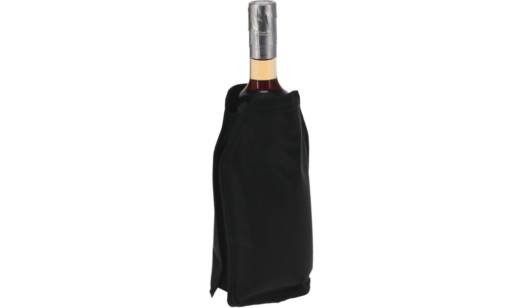 Wine Bottle Cooler Sleeve Slipon Cooling Sleeve Chiller Gel Pad Black Cool Bag