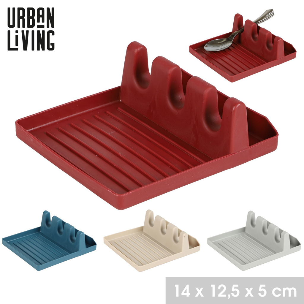 Silicone Utensil Rest – Multi-Functional Spoon & Spatula Holder with 4 Slots