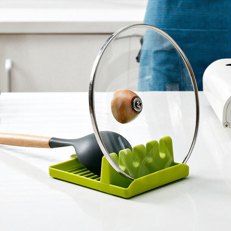 Silicone Utensil Rest – Multi-Functional Spoon & Spatula Holder with 4 Slots