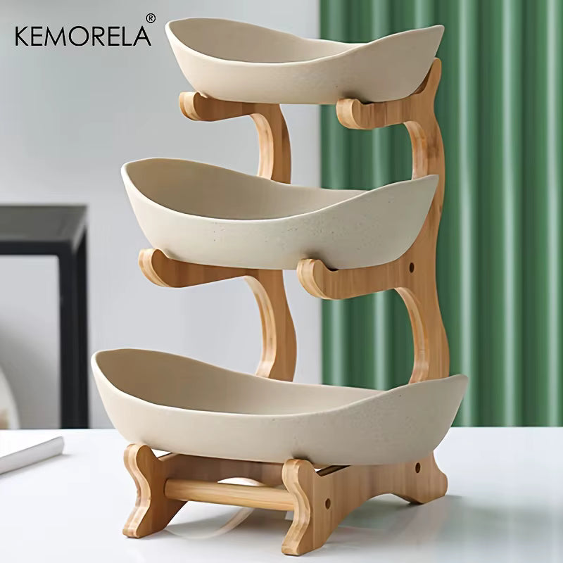 Modern 2 or 3 Tier Fruit & Snack Stand – Stylish Serving Tray for Cakes, Sweets & More