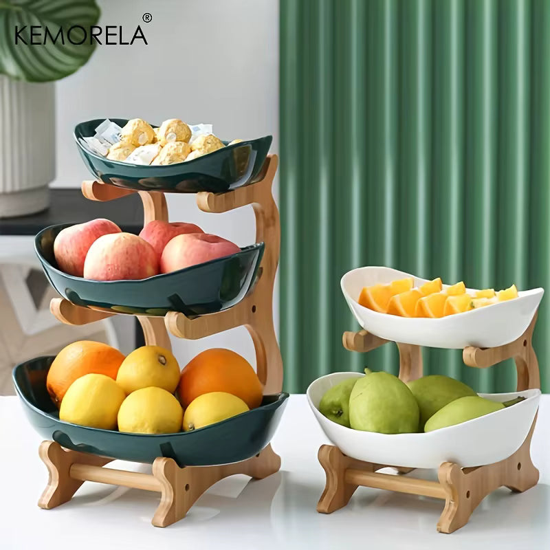Modern 2 or 3 Tier Fruit & Snack Stand – Stylish Serving Tray for Cakes, Sweets & More