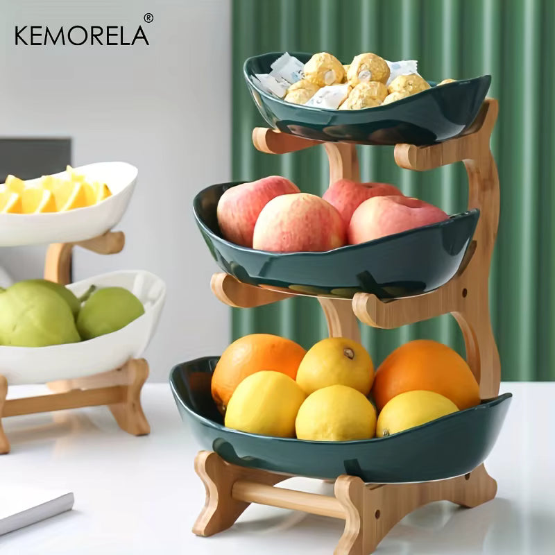 Modern 2 or 3 Tier Fruit & Snack Stand – Stylish Serving Tray for Cakes, Sweets & More