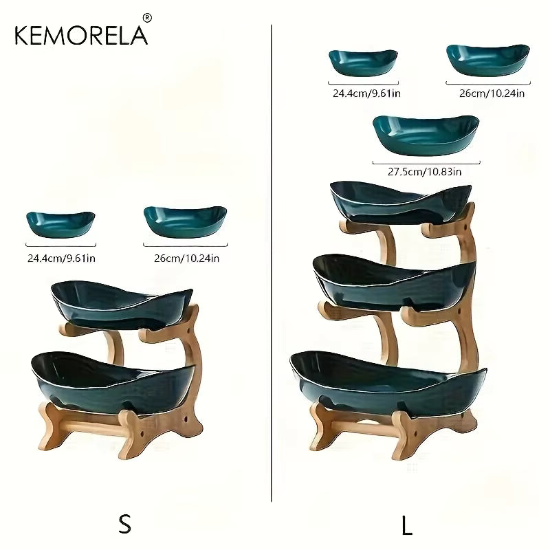 Modern 2 or 3 Tier Fruit & Snack Stand – Stylish Serving Tray for Cakes, Sweets & More