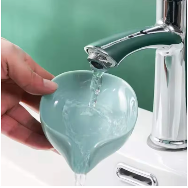 Leaf-Shaped Drain Soap Holder