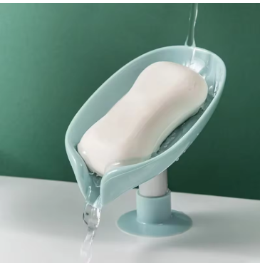 Leaf-Shaped Drain Soap Holder