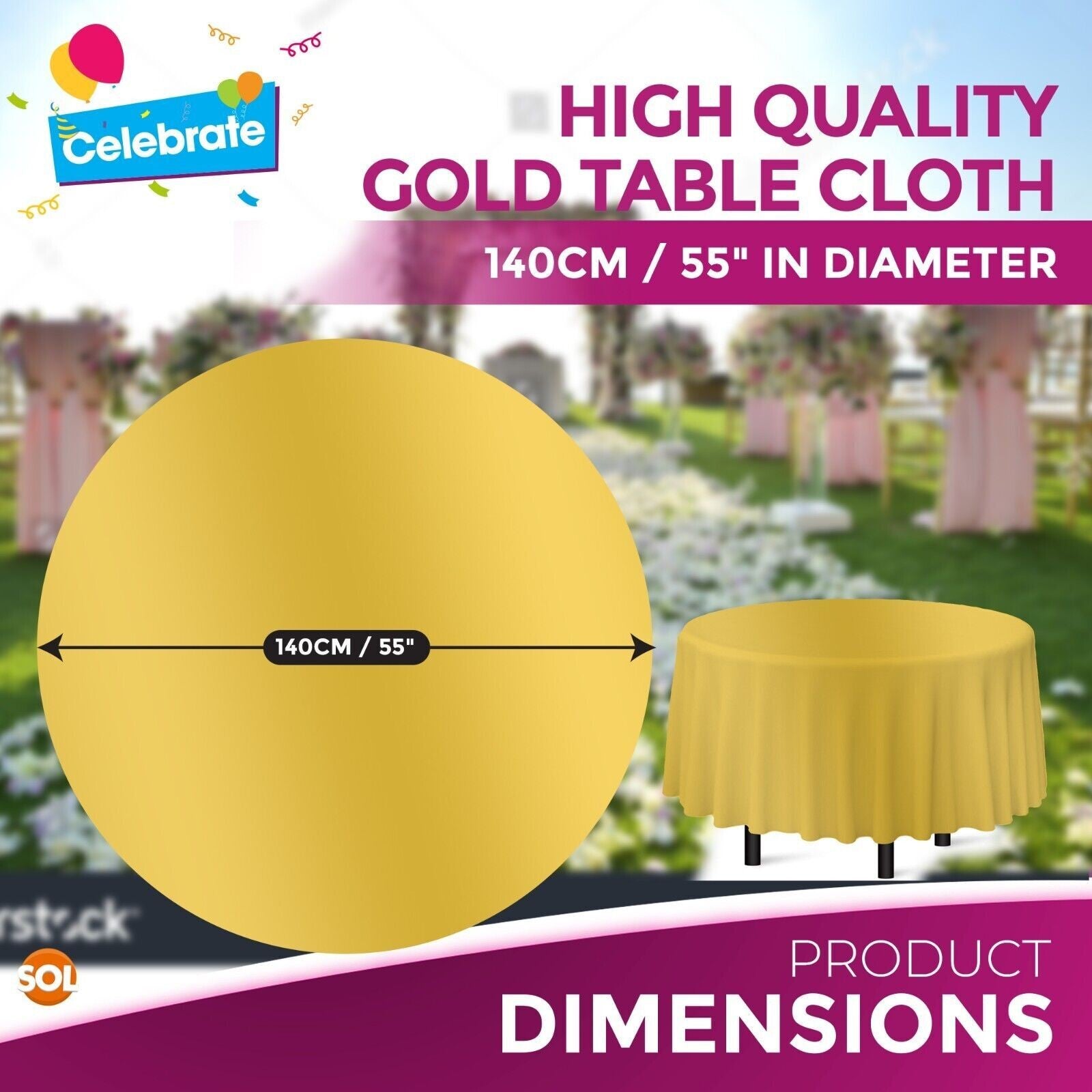 3-9 Plastic Table Covers round 1.4M Tablecloth Disposable Wipe Clean Party Cloth