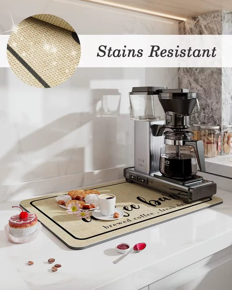 Large Kitchen Super Absorbent Mat Coffee Dish Draining Mat Drying Mat Quick Dry Bathroom Drain Pad Kitchen Faucet Placemat