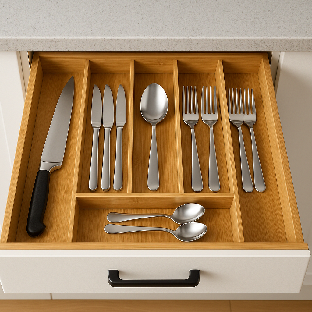 Wooden Cutlery Holder