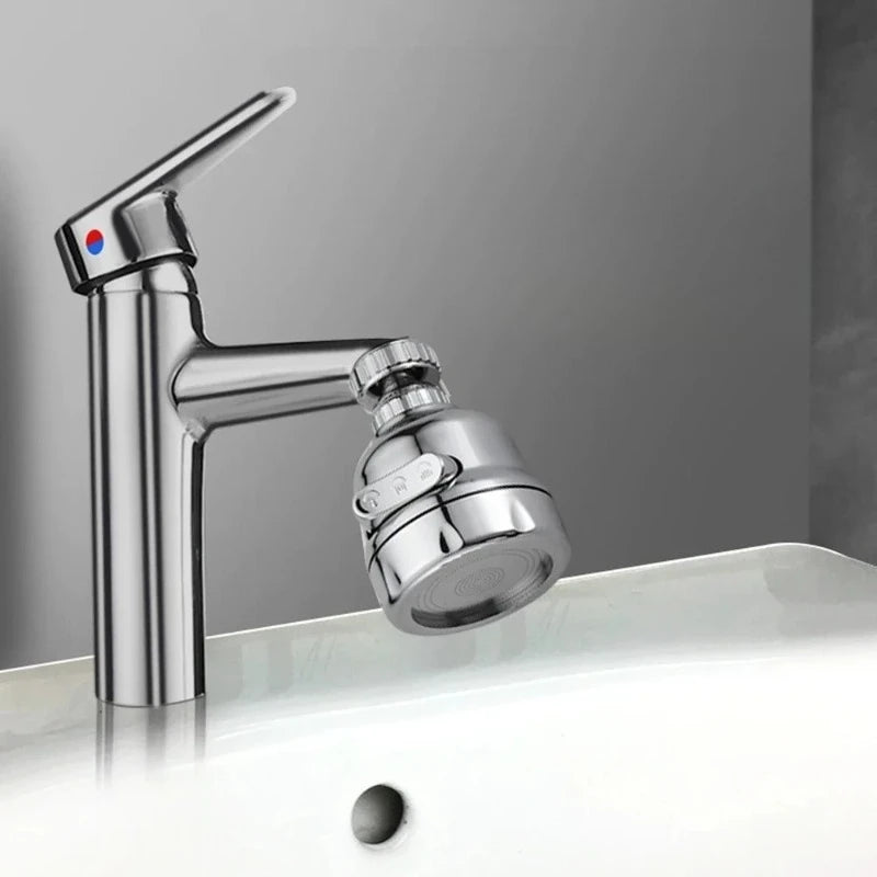 Adjustable 360 Degree Swivel Kitchen Faucet Aerator Water Saving Dual Mode Sprayer Filter Diffuser Connector