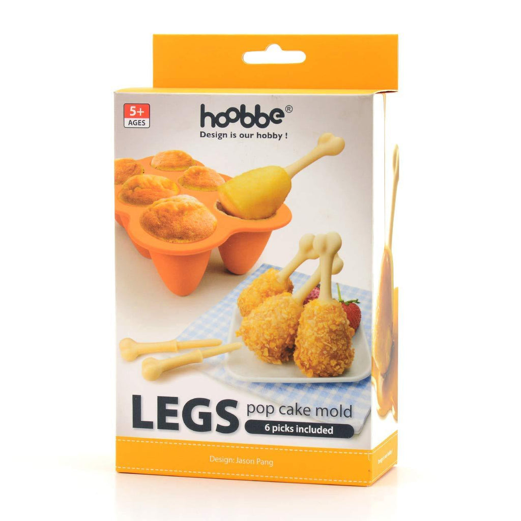 Fried Chicken Leg Silicone Baking Cake Pop Mould Novelty Fun Mold for 6 Cakepops