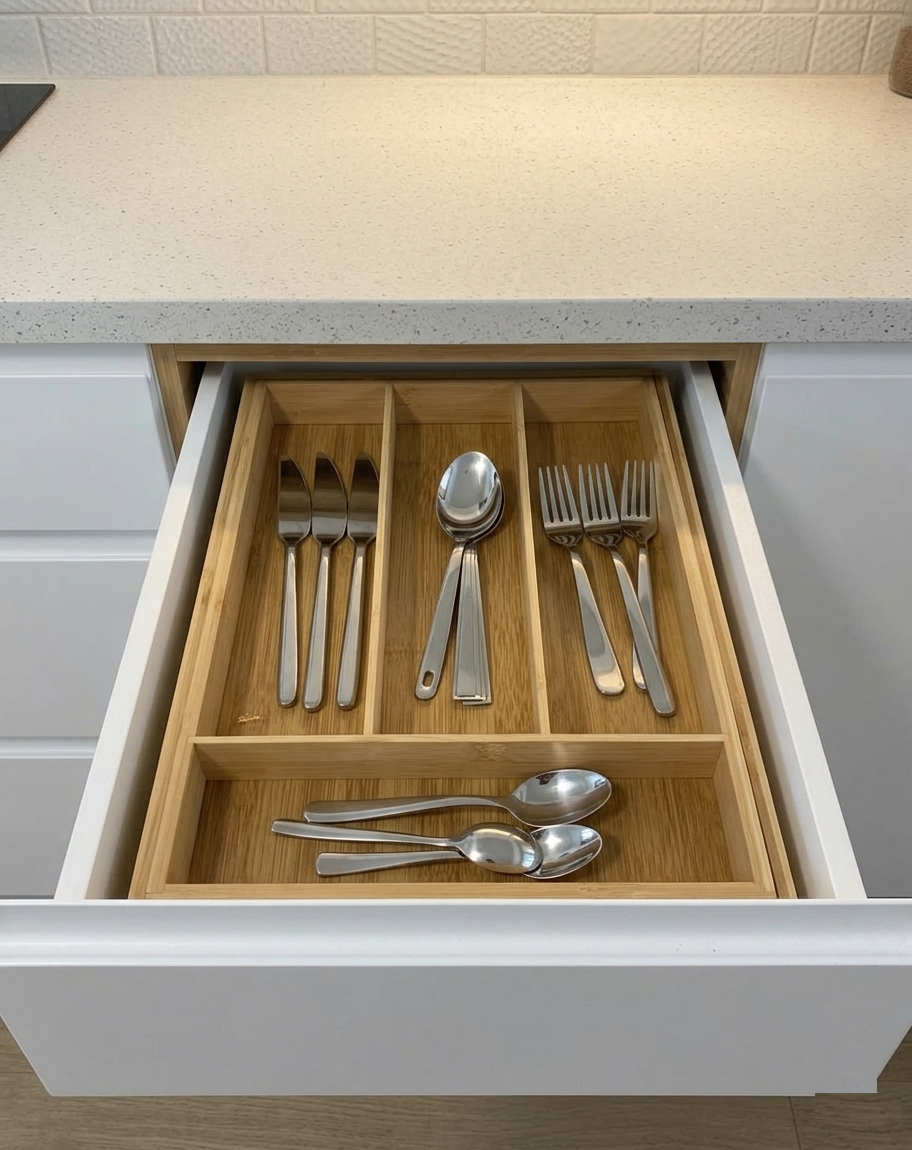 Wooden Cutlery Holder