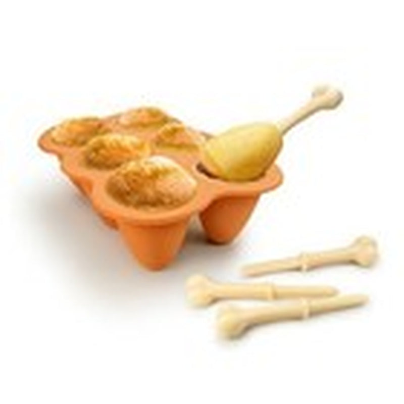 Fried Chicken Leg Silicone Baking Cake Pop Mould Novelty Fun Mold for 6 Cakepops