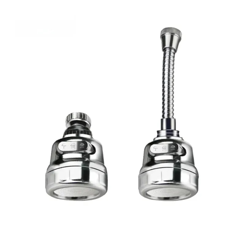 Adjustable 360 Degree Swivel Kitchen Faucet Aerator Water Saving Dual Mode Sprayer Filter Diffuser Connector