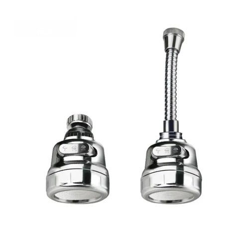 Adjustable 360 Degree Swivel Kitchen Faucet Aerator Water Saving Dual Mode Sprayer Filter Diffuser Connector
