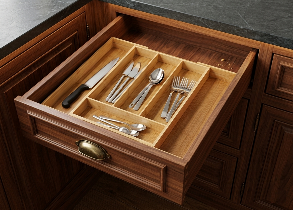 Wooden Cutlery Holder