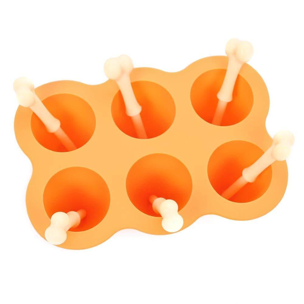 Fried Chicken Leg Silicone Baking Cake Pop Mould Novelty Fun Mold for 6 Cakepops