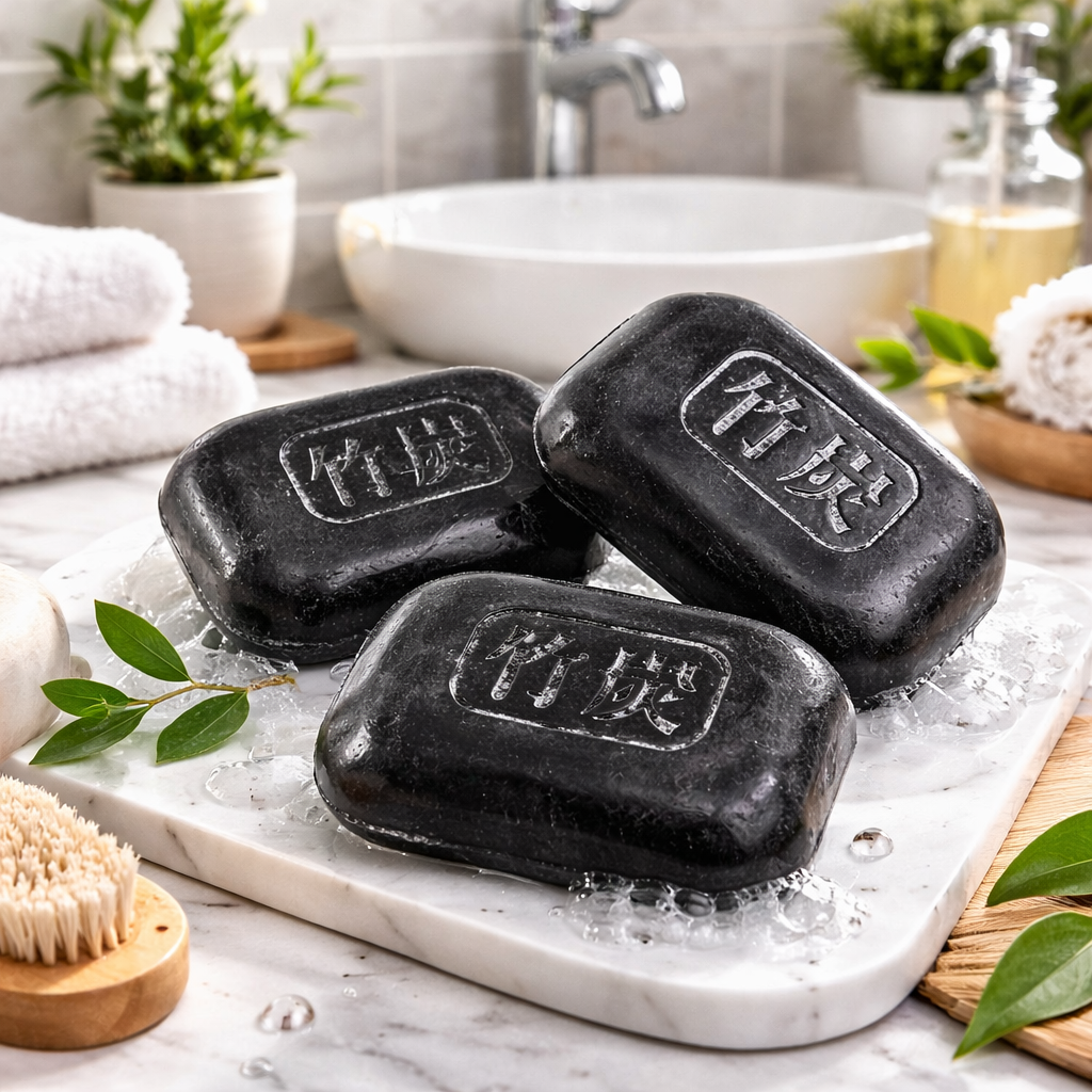 Bamboo Charcoal Soap (set of 3)