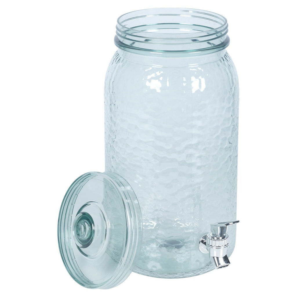 Large Clear 5 Litre Beverage Cocktail Drink Punch Dispenser Set 6 Drinking Cups