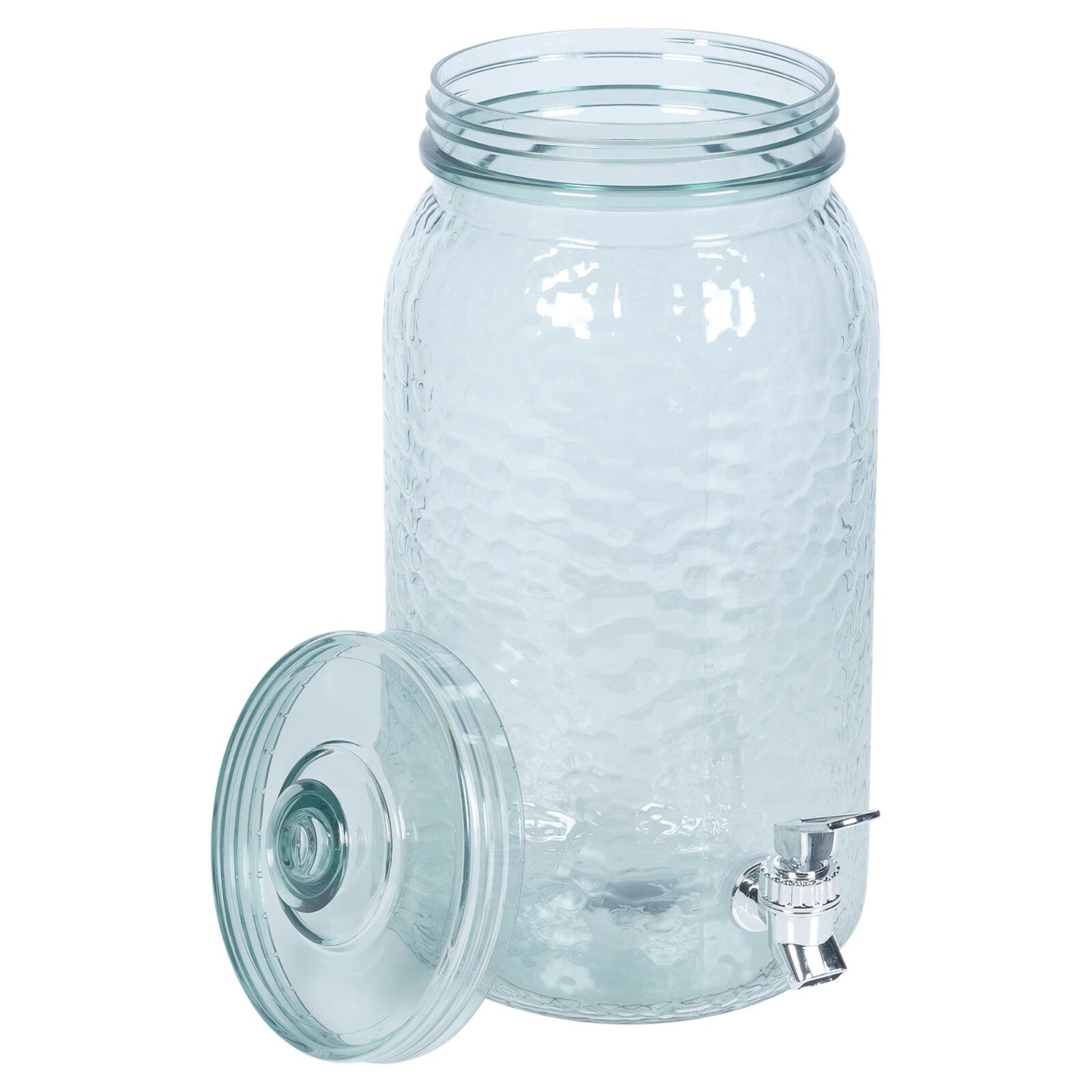 Large Clear 5 Litre Beverage Cocktail Drink Punch Dispenser Set 6 Drinking Cups