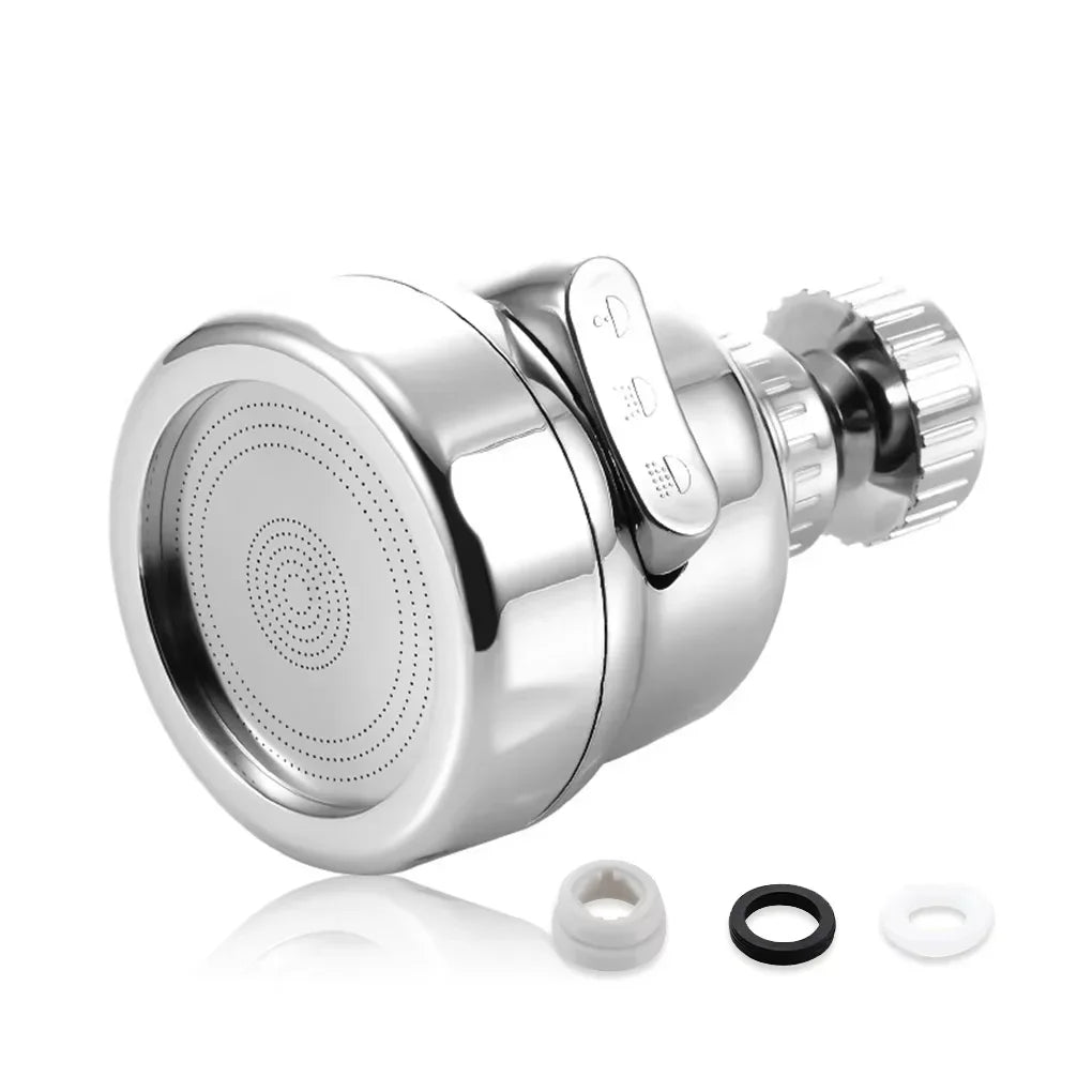Adjustable 360 Degree Swivel Kitchen Faucet Aerator Water Saving Dual Mode Sprayer Filter Diffuser Connector